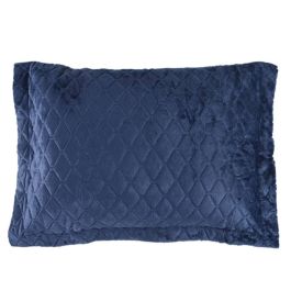 Porta Travesseiro Plush Provence Havan Casa - Azul Mariner