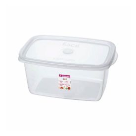 Pote De Plástico Retangular Fácil Sanremo 1,4L - Transparente