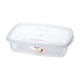 Pote De Plástico Retangular Fácil Sanremo 1,8L - Transparente