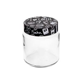 Pote De Vidro Com Tampa Decorada Havan Casa 1 Litro - Transparente
