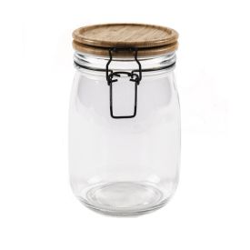 Pote De Vidro Com Tampa Em Bambu Havan Casa - 900ml