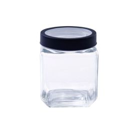 Pote De Vidro Com Tampa Gastro Lyor 1,2L - Preto