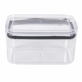 Pote Hermético Retangular Baixo 1 Litro Havan Casa - Transparente