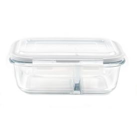 Pote Hermético Com Divisória E Tampa Lyor 640Ml - Vidro