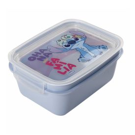 Pote Marmita Com Trava Stitch Plas&uacute;til 850 Ml - Stitch