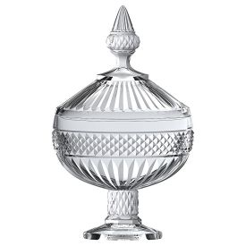 Bomboniere Com Pé Palace Em Cristal 21Cm - L Hermitage