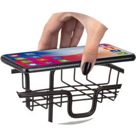 Porta Papel Higiênico De Chão Com Suporte Para Celular Black Arthi