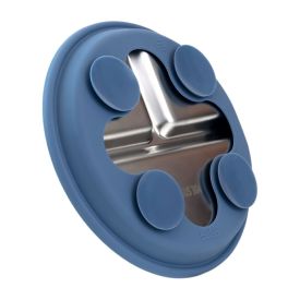 Pratinho em Aço Inoxidavel e Silicone Buba - AZUL