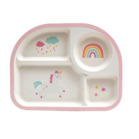 Prato com Divisórias Magic Buba - UNICORNIO