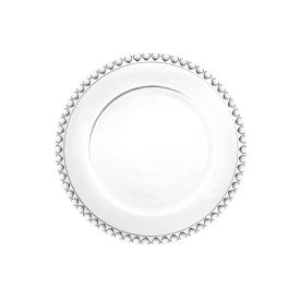 Prato De Sobremesa Lyor Borda Coração 20Cm - Cristal