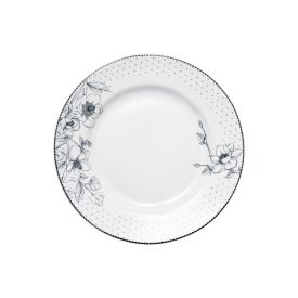 Prato De Sobremesa Porcelana Jasmine Havan Casa 20Cm - Estampado