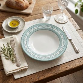 Prato Fundo Relevo Charlote 25Cm Alleanza  - CHARLOTE