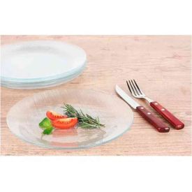 Prato Raso Diamante Duralex Vidro 23Cm  - Transparente