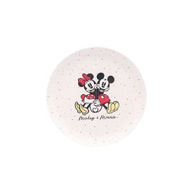 Prato Raso Melamina Disney 20,2Cm - Mickey e Minnie