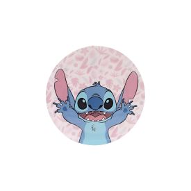 Prato Raso Melamina Disney 20,2Cm - Stitch Folhagem 