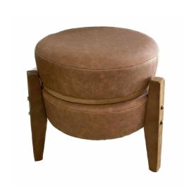Puff Multiuso Jakarta 39X41 cm Havan Casa - Marrom