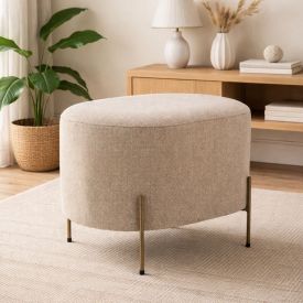 Puff Oval Requinte Havan Casa 52X42cm