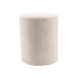 Puff Redondo Tecido Boucle Havan Casa - Natural