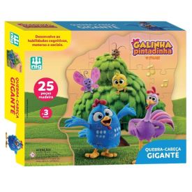 Quebra-Cabeça Gigante Galinha Pintadinha 25 Peças Nig Brinquedos