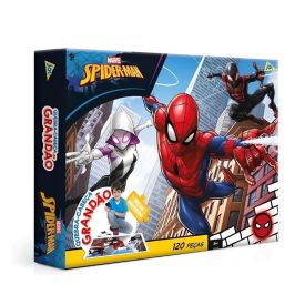 Quebra-Cabeça Grandão Homem-Aranha 120 Peças - Toyster