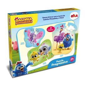 Quebra-Cabeça Puzzle Progressivo Galinha Pintadinha - Elka
