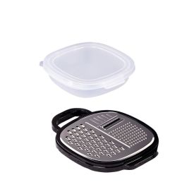 Ralador Quadrado com Pote Coletor Inox Havan Casa - Preto