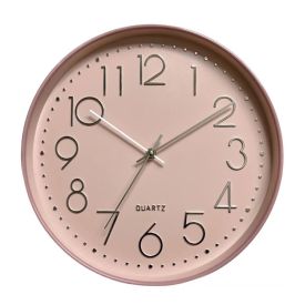 Relógio de Parede 30Cm Redondo Havan Casa - Rosa Prata