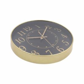 Relógio De Parede Dourado E Preto Havan Casa - 30 Cm