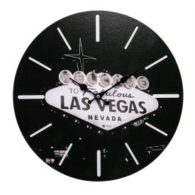 Relógio de Parede 33,8Cm Cities Yaris - Las Vegas