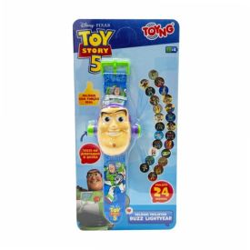 Relógio Projetor Infantil Buzz Lightyear Toy Story 5 Toyng - 59575