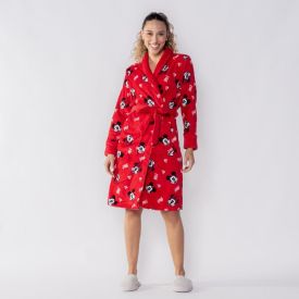 Roupão Adulto Unissex Disney Microfibra G - Mickey e Minnie Love