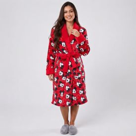 Roupão Adulto Unissex Disney Microfibra G - Mickey Vermelho