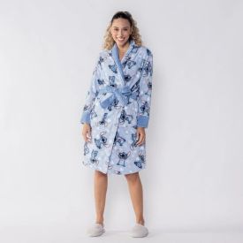 Roupão Adulto Unissex Disney Microfibra Gg - Stitch