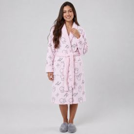 Roupão Adulto Unissex Disney Microfibra P - Minnie
