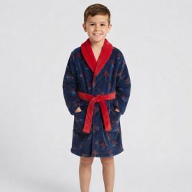 Roupão Infantil P Microfibra Disney - Spider Man