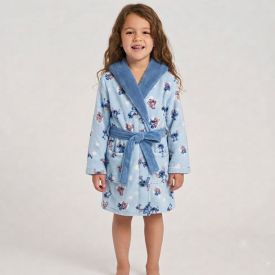 Roupão Infantil P Microfibra Disney - Stitch e Angel 2