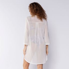 Saída De Praia Chemise Patricia Foster Branco