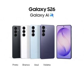 Celular Samsung Galaxy S26 256Gb 12Gb Câmera Tripla Tela 6.3" - Branco