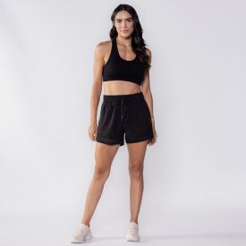 Short Fitness Feminino Duplo Com Bolso Scream