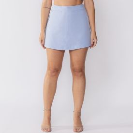 Short Saia De Alfaiataria Com Bolsos Embutidos Boby Blues