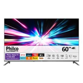 Smart Tv 60" Philco 4K Roku Borda Infinita Dolby Audio P60cra