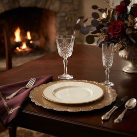 Sousplat Belmonte Havan Casa 33Cm - Dourado Ouro Velho