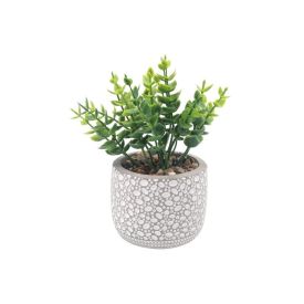Suculenta Artificial Com Vaso De Cimento Havan Casa - 16 Cm
