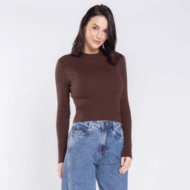 Suéter Feminino De Tricot Trançado Boby Blues
