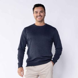 Suéter Masculino De Tricot Gola Redonda Marc Alain