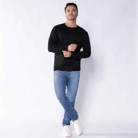 Suéter Masculino De Tricot Gola Redonda Marc Alain