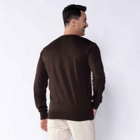 Suéter Masculino De Tricot Gola Redonda Marc Alain