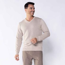 Suéter Masculino De Tricot Gola V Marc Alain