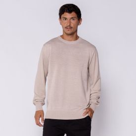 Suéter Masculino Em Tricot Com Textura Thing Natural