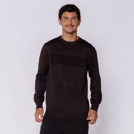Suéter Masculino Em Tricot Com Textura Thing Marrom